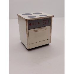 Komfur i tr� fra 1960'erne (vintage med patina)