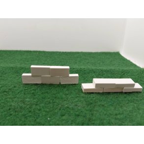 10 stk hvide mursten (nye)