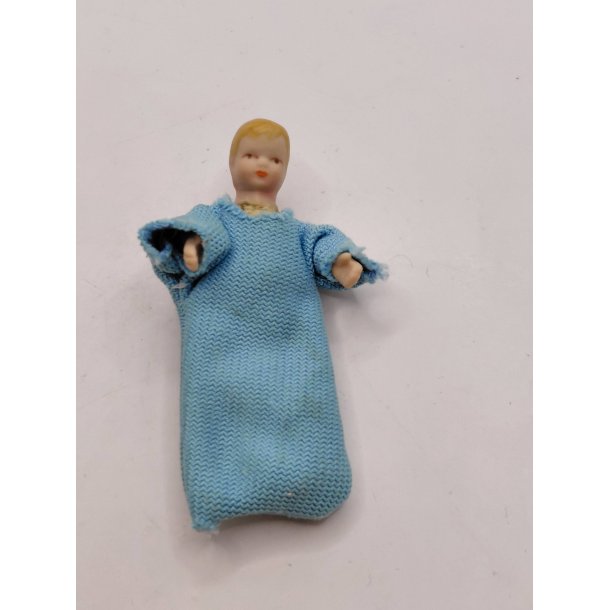 Baby dukke i sovepose. Caco (vintage)