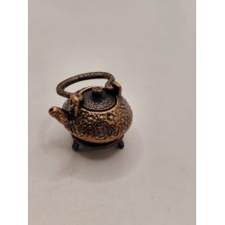 Kedel med stativ, i metal (nyt)