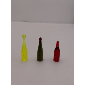 3 flasker i plastik (vintage)