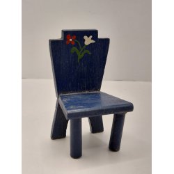 M�rkebl� stol i tr� (vintage)