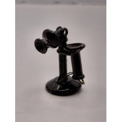 Gammeldags telefon i metal (brugt)