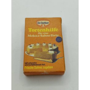 Dr. Oetker kage stor �ske i kraftig karton. Tysk (vintage)
