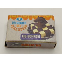 Dr. Oetker Dessert stor �ske i kraftig karton. Tysk (vintage)
