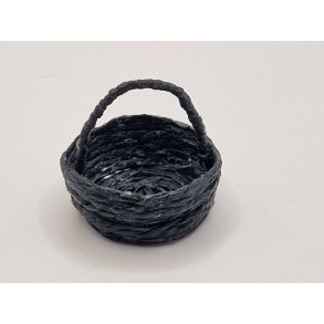 Sort flettet kurv (brugt)