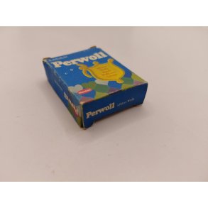  Perwool vaskepulver stor �ske i kraftig karton. Tysk (vintage)