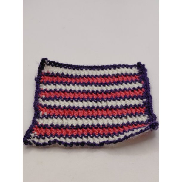 H�klet t�ppe/plaid (h�ndlavet)