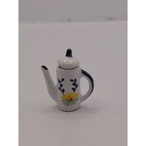 Kaffekande i porcel�n med sommer blomster (ny)