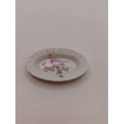Fad i porcel�n med blomster (vintage)