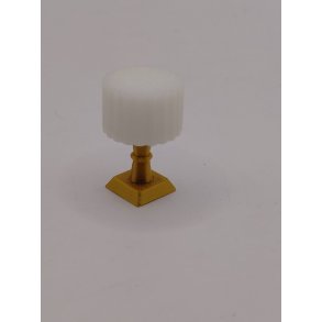 Lille bordlampe i plastik (ny)