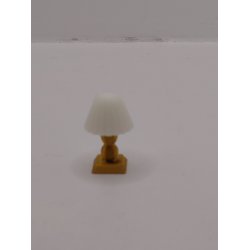 Lille bordlampe i plastik (ny)