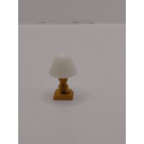 Lille bordlampe i plastik (ny)