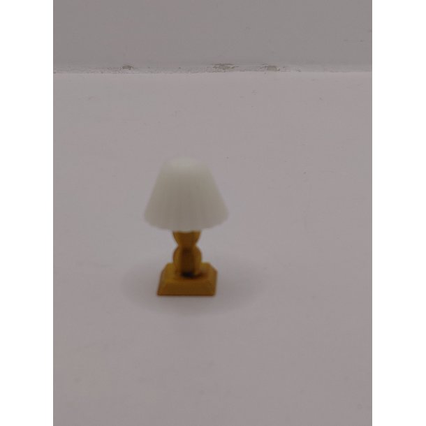 Lille bordlampe i plastik (ny)