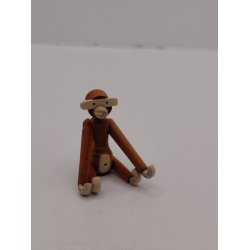 KB abe i tr� (h�ndlavet) H. 5,1 cm 