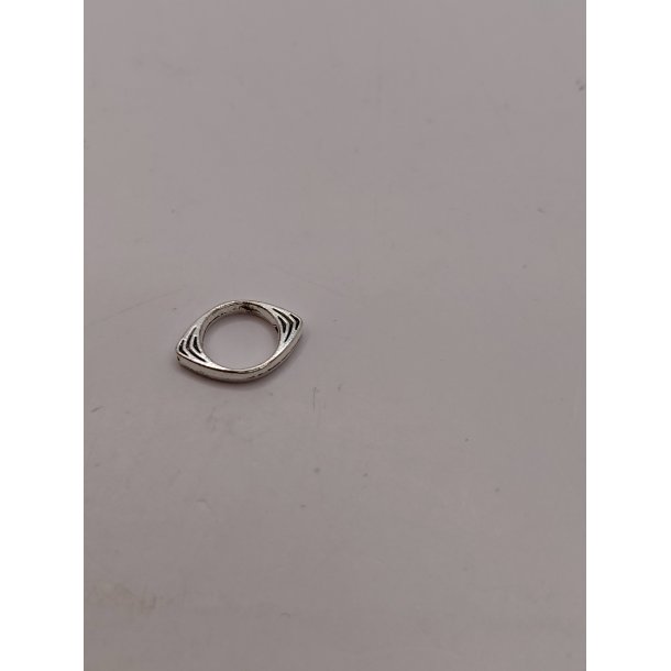 2 stk perle ramme/evig eye i metal (ny)