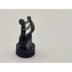 Mor og barn figur i plastik (hndlavet)