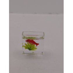 Akvarie i plastik (nyt) 2,6 x 2,5 cm