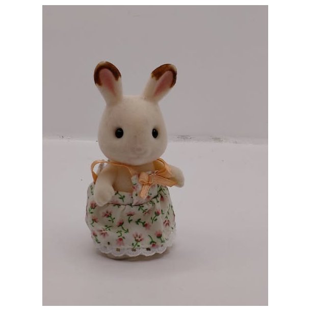 Sylvanian kanin med kjole (brugt)