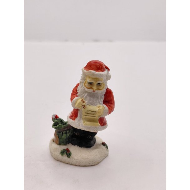 Lille julemand i resin (brugt) H 5 cm