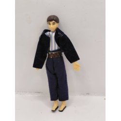 Dukke. Lundby (vintage) H 10,5 cm