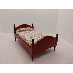 Enkelt seng i tr� scale 1:12 (brugt)