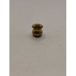 Meget lille sk�l/urtepotte i metal (vintage)