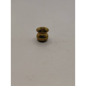 Meget lille sk�l/urtepotte i metal (vintage)