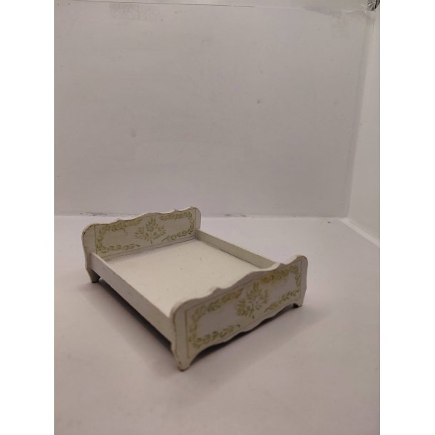 Dobbelt seng i tr�. Lisa fra 1970'erne 1:18 (vintage/med patina)