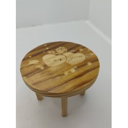 Bord i tr� (brugt) H 5,3 � 6,5 cm
