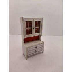 Vitrine reol i tr�. Lundby 1970'erne (brugt/defekt)