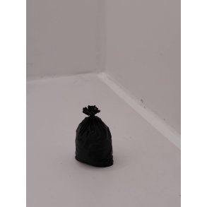 Sort affalds pose i plastik (ny)
