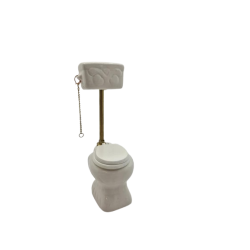 Trk og slip toilet i porceln (antik)