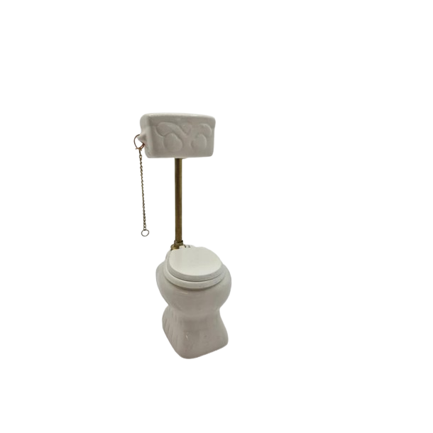 Trk og slip toilet i porceln (antik)