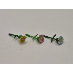 Lille blomst i plastik (brugt)