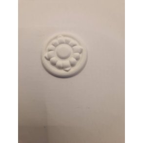 Rosette i gips (hndlavet) (2,7 cm)