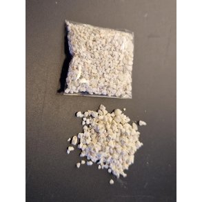 Pose med sm hvide sten (nye)