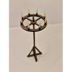 Lysestage p fod inkl lys (hndlavet)