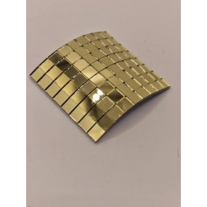 Sm stykker spejl i guld (4 x 4) Selvklbende (nyt)