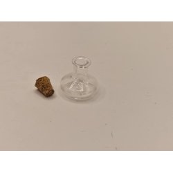 Karaffel i glas med korkprop (ny)