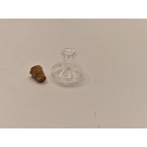 Karaffel i glas med korkprop (ny)