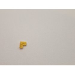 1 stk Gul "lege" klods i resin (hndlavet)