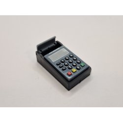 Moderne kasseapparat med, dankort terminal, hnd scannet og printer. I plastik (nyt)