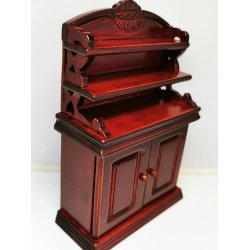 Skab i mahogni scala 1:12 (nyt)