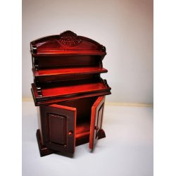 Skab i mahogni scala 1:12 (nyt)