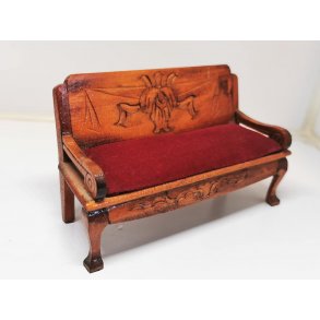 Sofa i tr scala 1:12 (brugt)