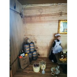 Vinhandler i vinkasse (inspiration) IKKE TIL SALG