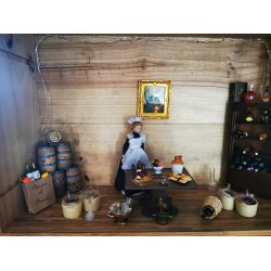 Vinballon til dukkehus scala 1:12