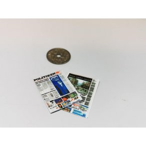 Avis politiken til dukkehus scala 1:12 