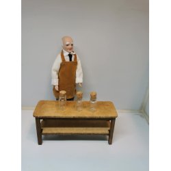 Glas med korkprop (ny)